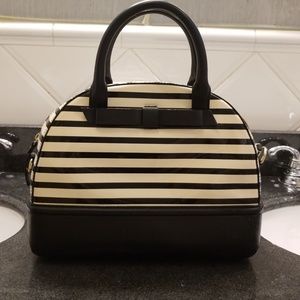Kate Spade black and cream porter tote